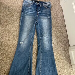 Women's Blue Flare Jeans
